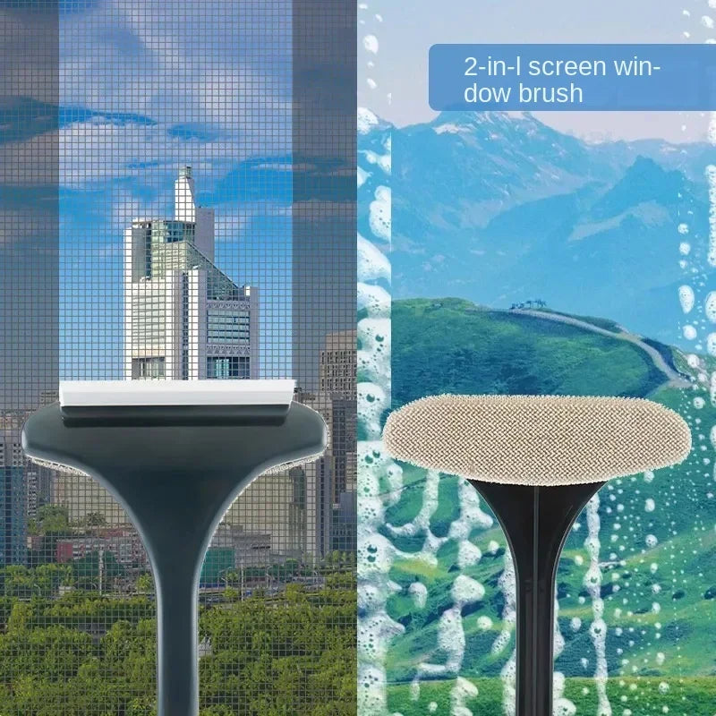 2-in-1 Multifunctional Mesh Screen & Window Cleaner Brush