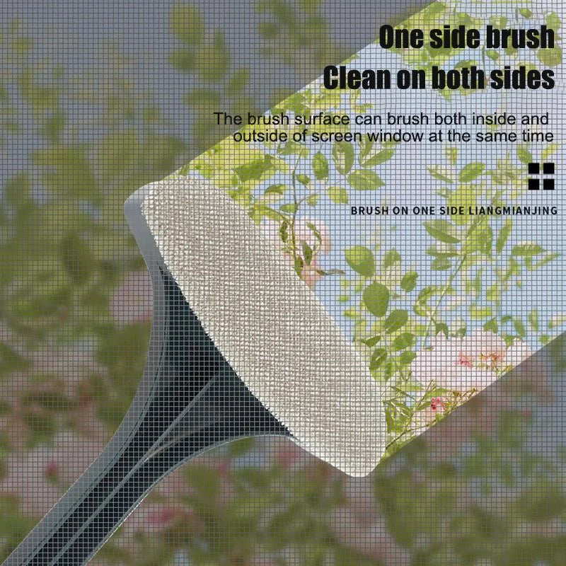 2-in-1 Multifunctional Mesh Screen & Window Cleaner Brush