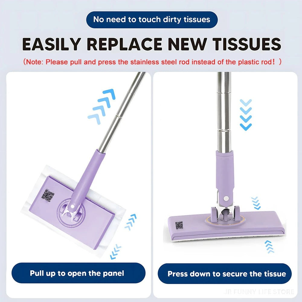THE Click MOP 2.0 | Mop That Clicks to Everything (Now Bigger) + 10 FREE Pads