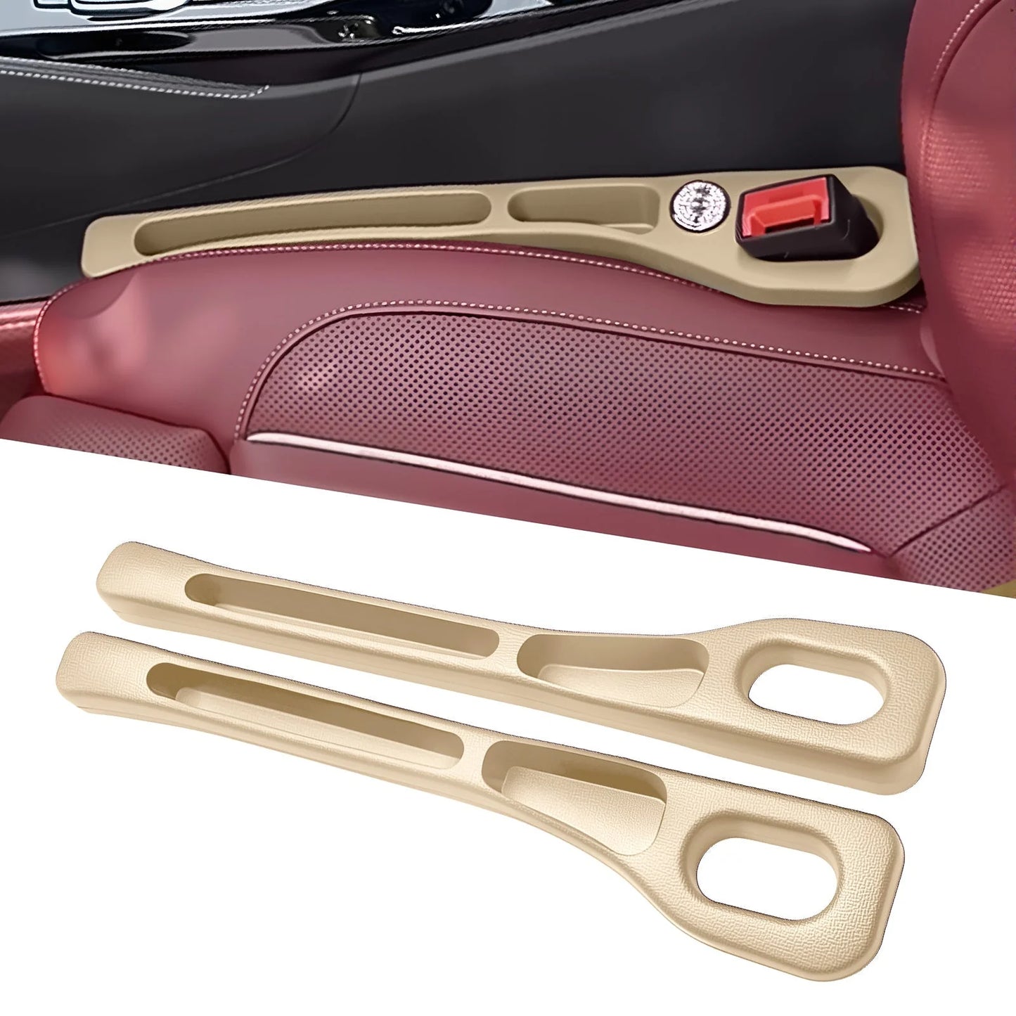 Drop Stopper π±π«- Universal Car Seat-Gap Filler Duo (Belt-Slot Safe)