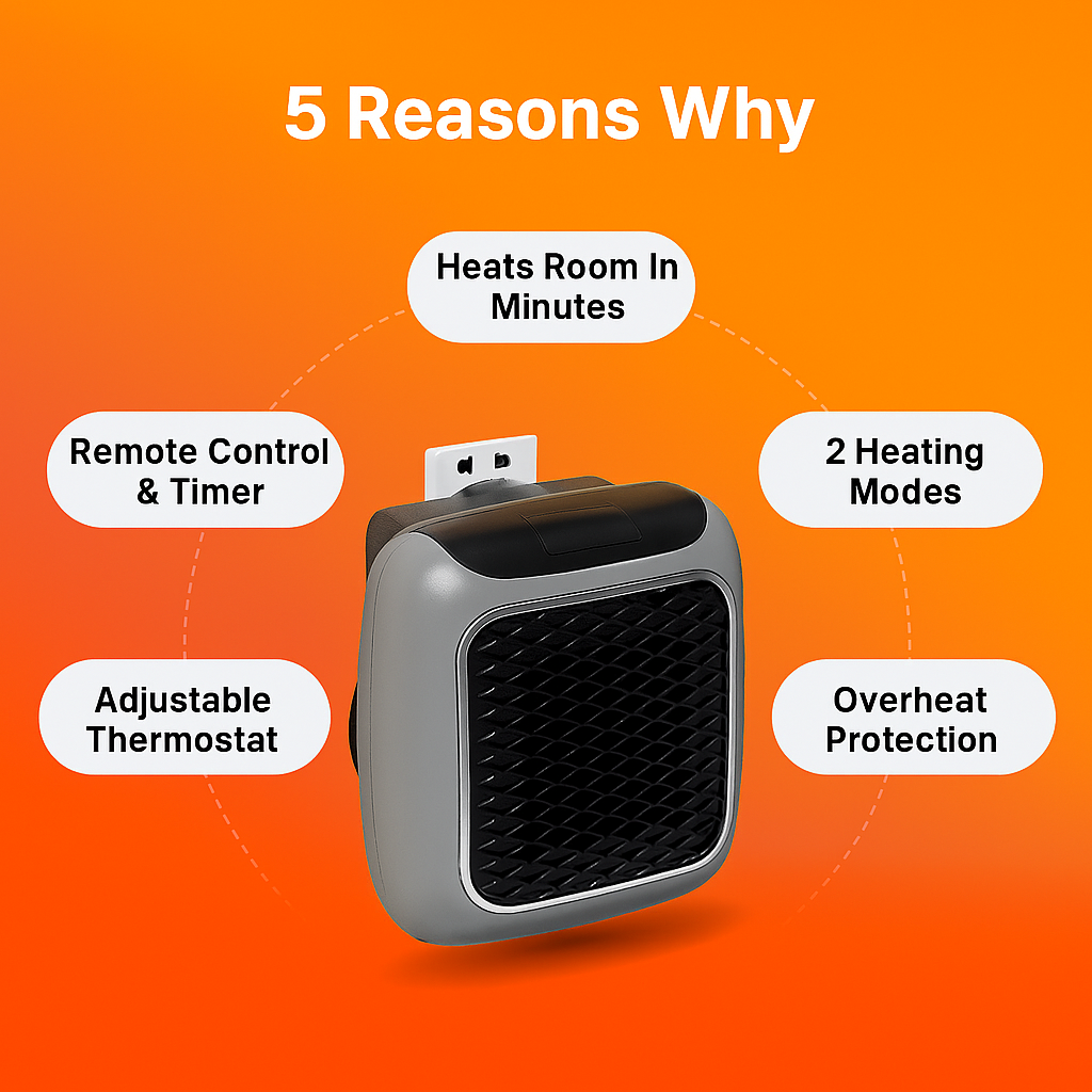 🔥Rapid Wall Plug-In Heater