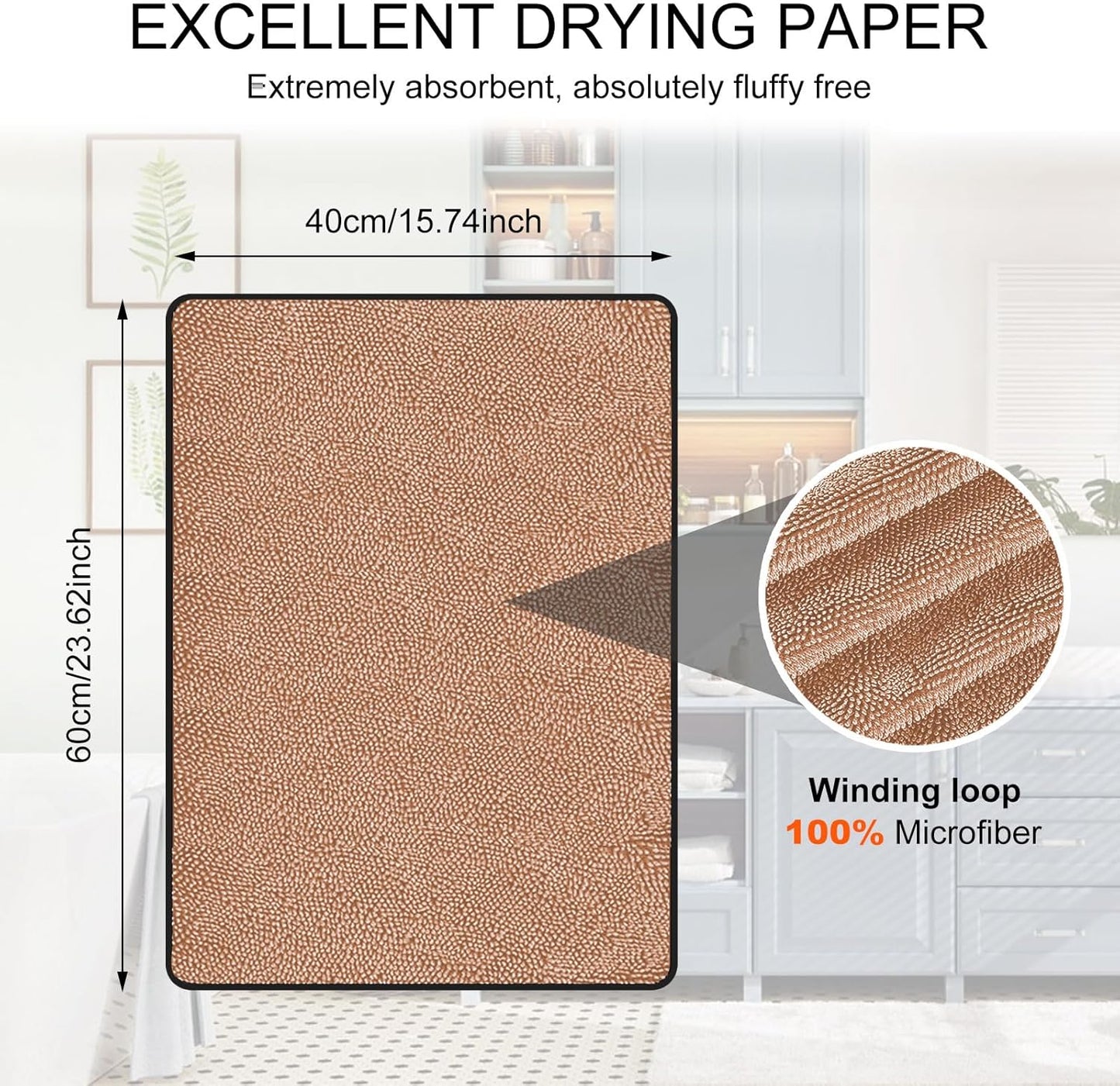 UltraDry Magic Wipe – XXL Microfibre Drying Cloth - 60cm x 40cm