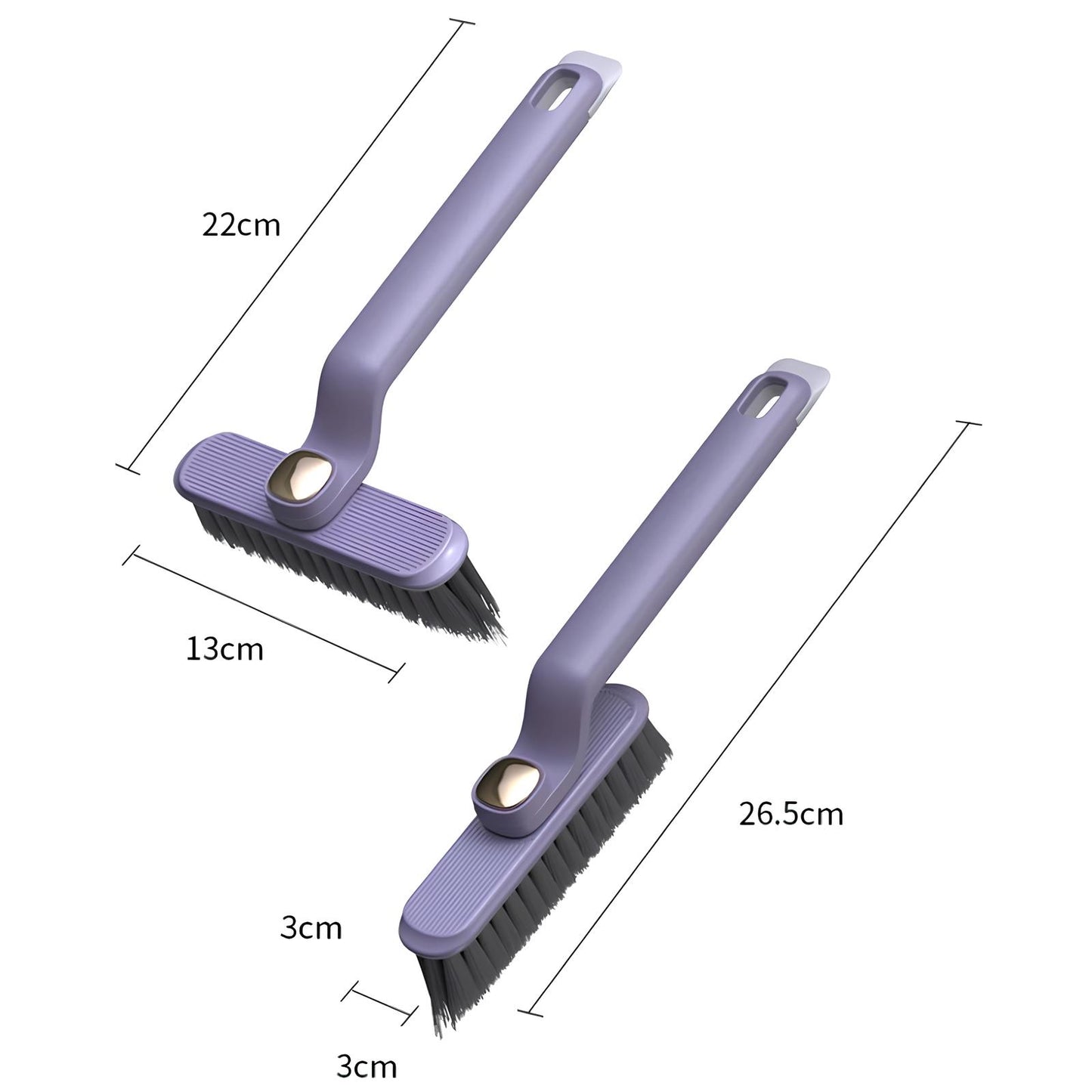 360° Rotatable V Shaped Grout Brush | The 3-in-1 Hard Bristle Corner Brush