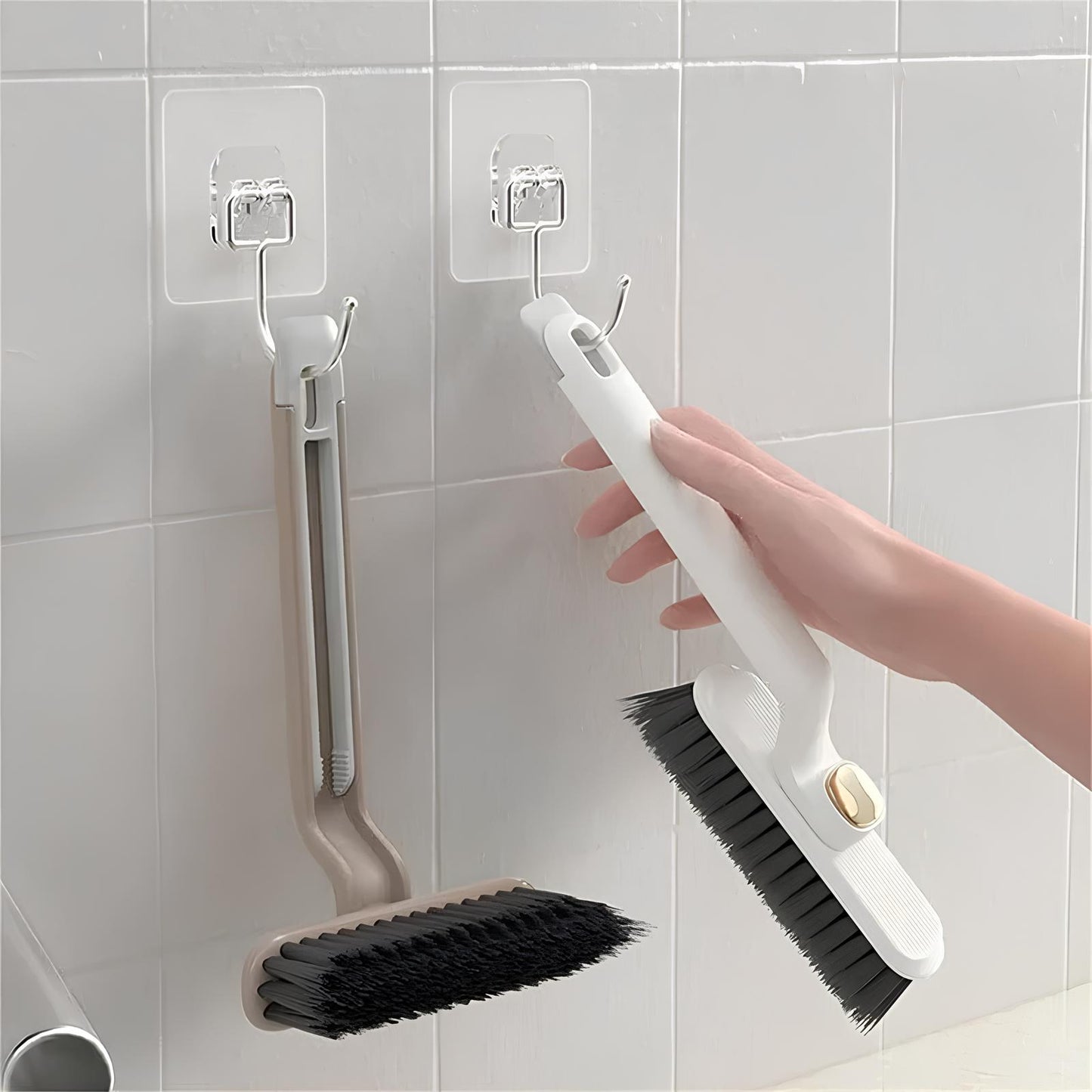360° Rotatable V Shaped Grout Brush | The 3-in-1 Hard Bristle Corner Brush