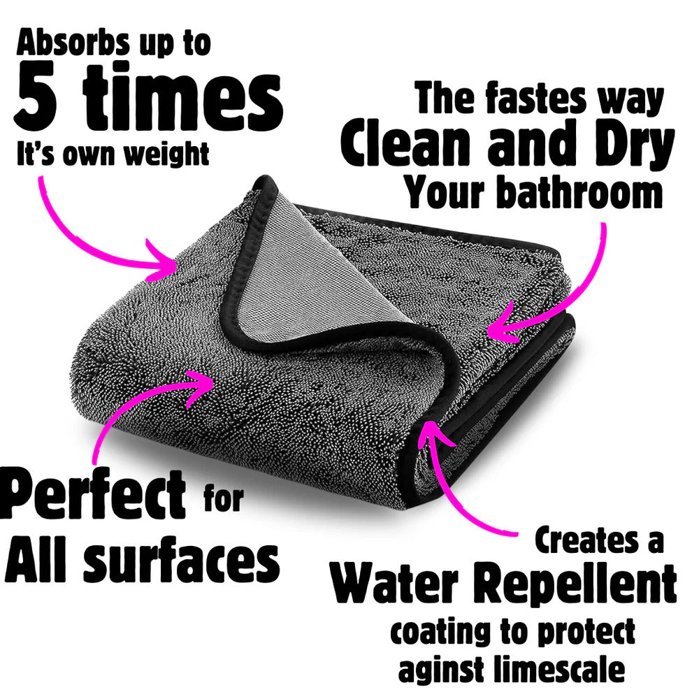 UltraDry Magic Wipe – XXL Microfibre Drying Cloth - 60cm x 40cm