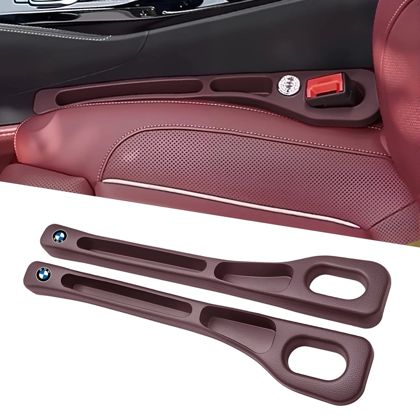 Drop Stopper 📱🚫- Universal Car Seat-Gap Filler Duo (Belt-Slot Safe)