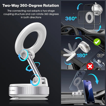 Heavy-duty 360° Vacuum Magnetic Phone Mount