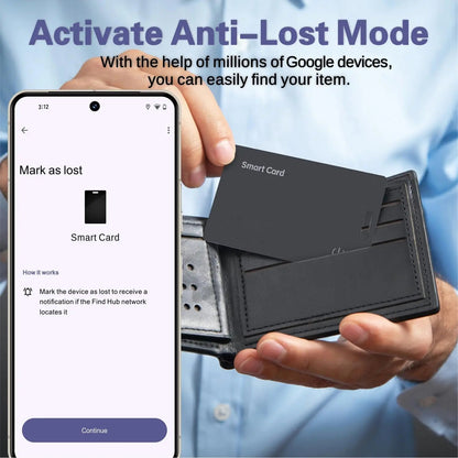 Ultra Slim Waterproof Tracking Card - IOS & Android Support
