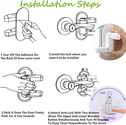 Easy Safety Door Handle Lock