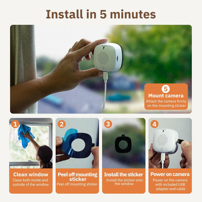 WINDOWGUARD🏡🛡️- Smart AI Window Security Camera (No Monthly Fees)