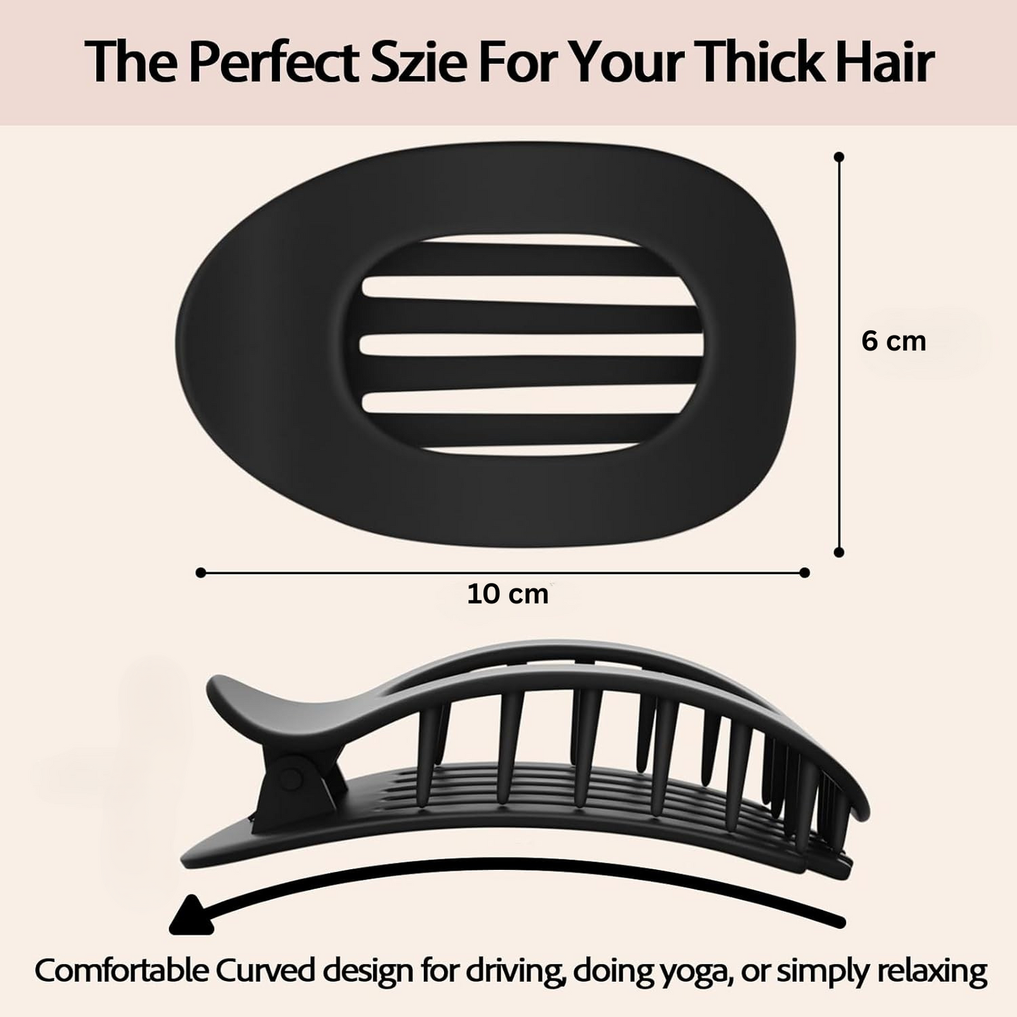 Luxe DriveComfy Hair Clip - Drive Pretty, Rest Easy 🚗💆‍♀️