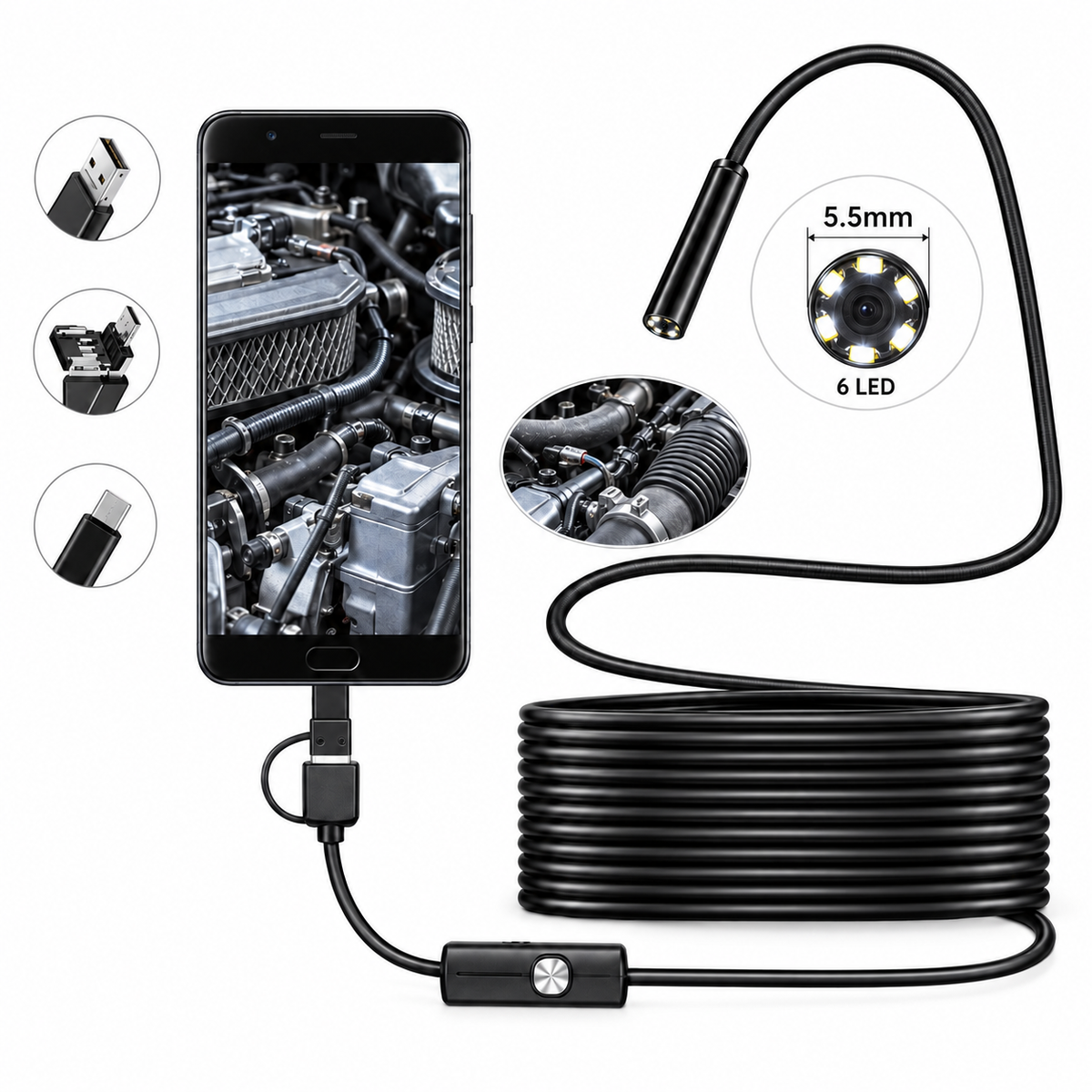 Micro Endoscope Inspection Camera | See What Your Eyes Can't Reach 🔍