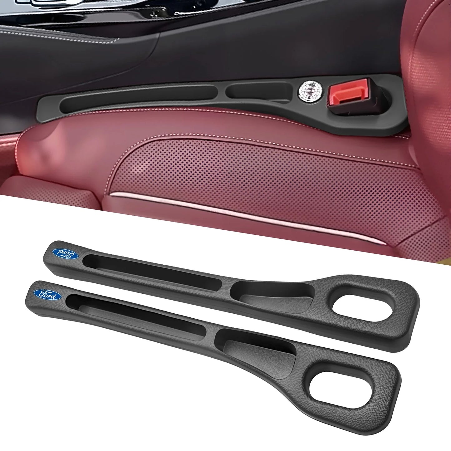 Drop Stopper 📱🚫- Universal Car Seat-Gap Filler Duo (Belt-Slot Safe)