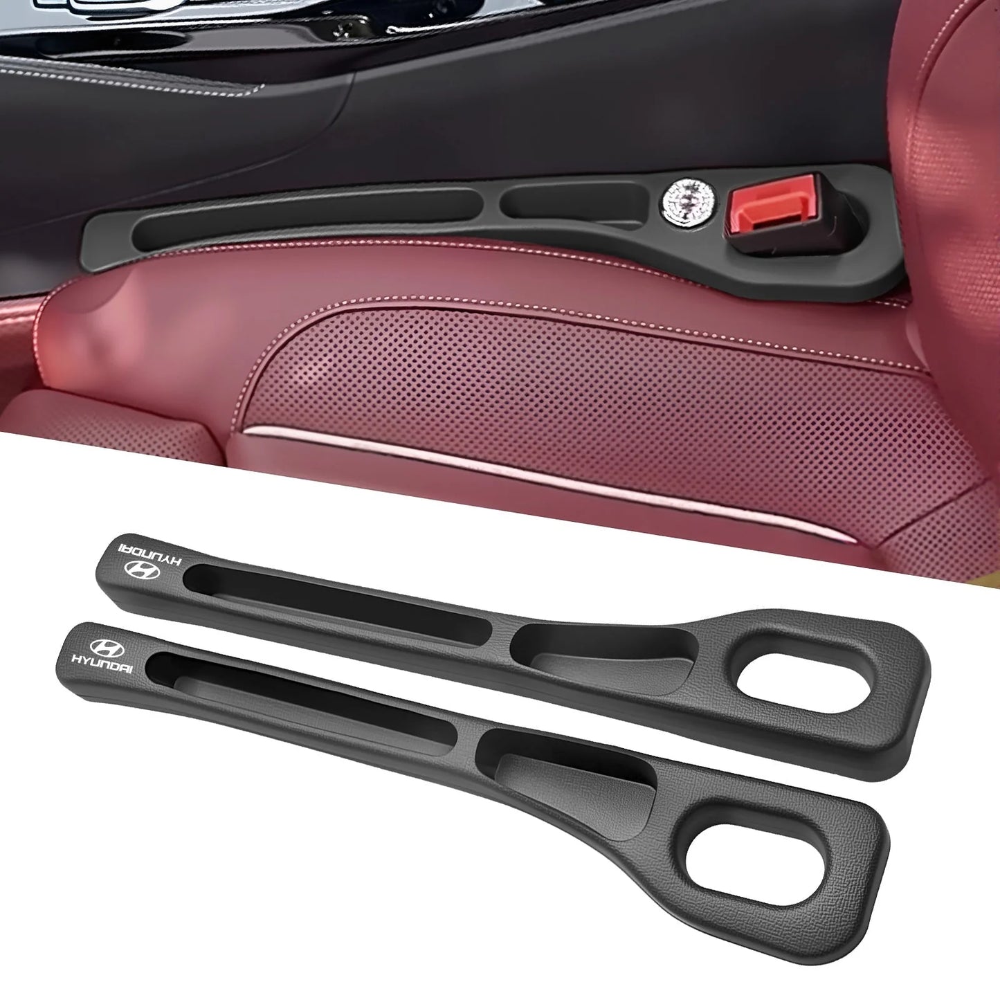 Drop Stopper 📱🚫- Universal Car Seat-Gap Filler Duo (Belt-Slot Safe)