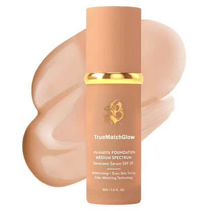 TrueMatchGlow™ by Blossom Colour Changing Foundation - The Foundation That Finds Your Shade 🎀