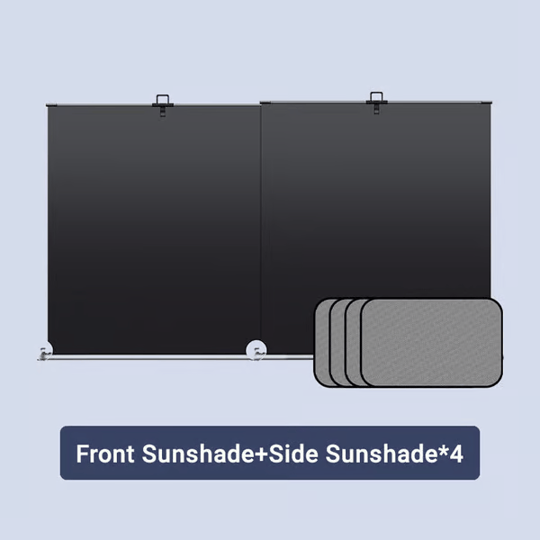 Heatshield For Windshield | Retractable Car Sunshade Set