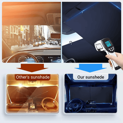 Heatshield For Windshield | Retractable Car Sunshade Set