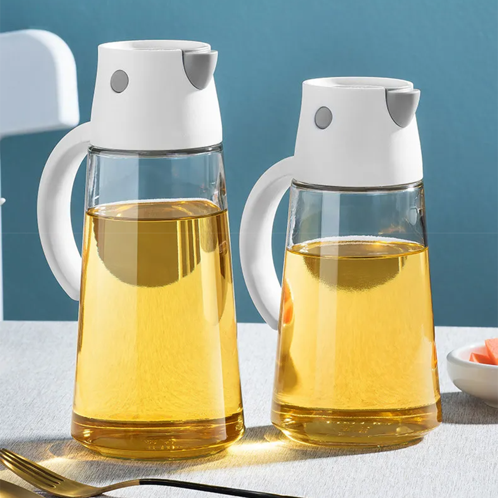 Self Closing Sauce, Vinegar, Oil Bottle - Leak-proof