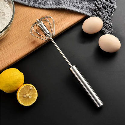 Stainless Steel Hand Whisk - Push-Down Whisker